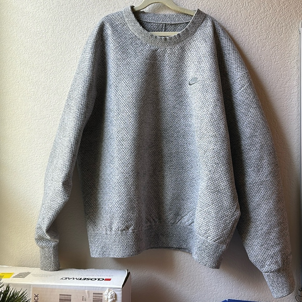 Nike FORWARD Tech Pack Therma-Fit ADV Crew Pullover Grey Men’s Size M DQ4264-077